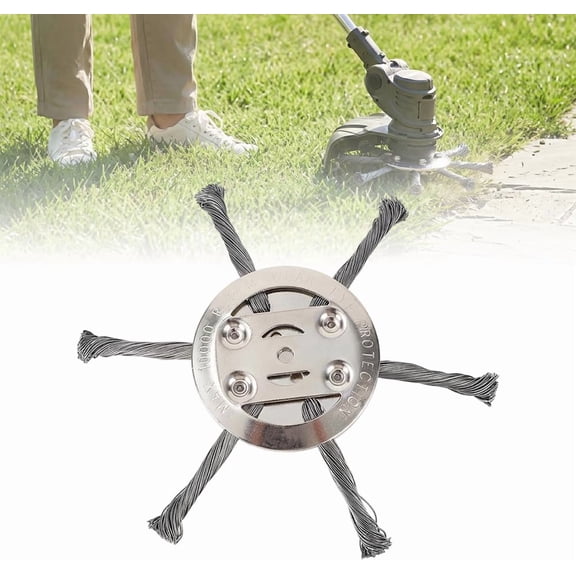 Steel Wire Grass Trimmer Head for 5mm Aperture, 2026 Upgrade Universal String Trimmer Replacement Head, Multifunctional Steel Wire Weed Trimmer Head for Garden Lawn