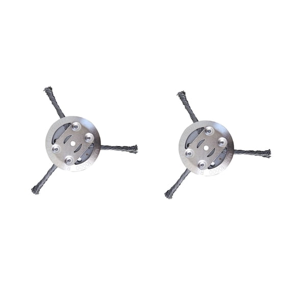 Steel Wire Grass Trimmer Head, 6 Inch Universal Steel Wire Trimmer Head for Weed Eater, Compatible with Most Lawn Mower,Tool-Free Installation