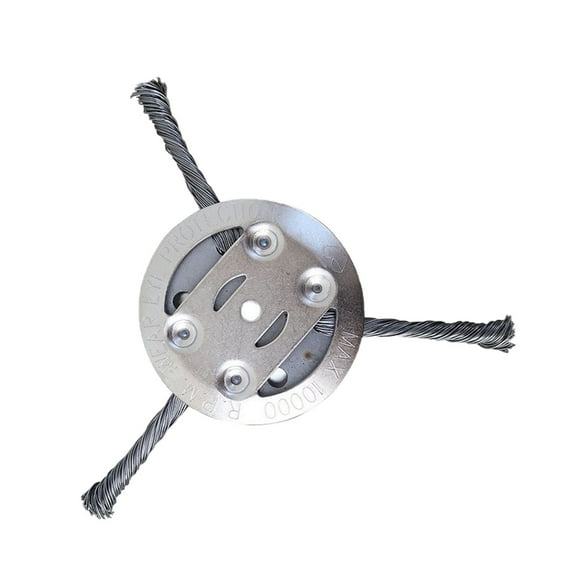 Steel Wire Grass Trimmer Head, 6 Inch Universal Steel Wire Trimmer Head for Weed Eater, Compatible with Most Lawn Mower,Tool-Free Installation