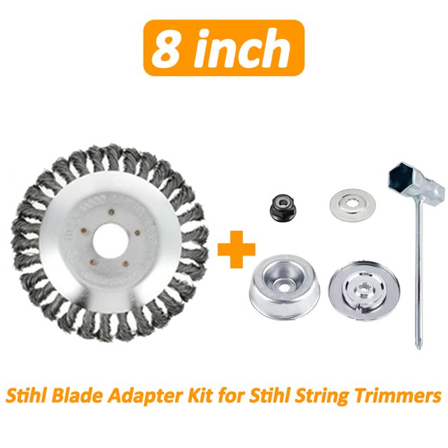 Steel Wire Grass Trimmer Head Garden Rounded Edge Weed Trimmer Eater