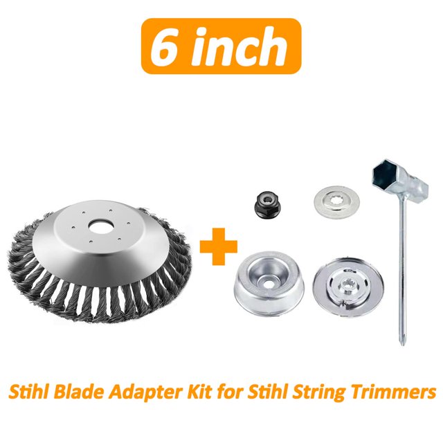 Steel Wire Grass Trimmer Head Garden Rounded Edge Weeds Trimmer Eater