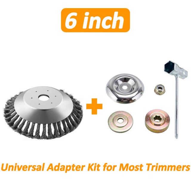 Steel Wire Grass Trimmer Head Garden Rounded Edge Weeds Trimmer Eater