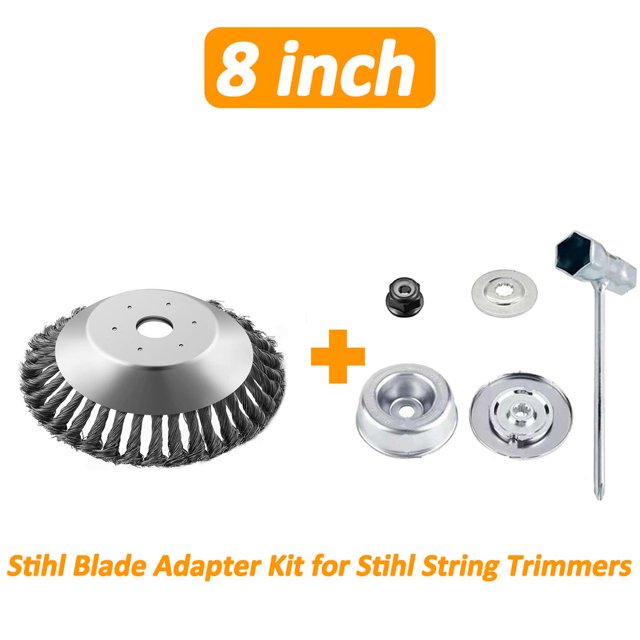 Steel Wire Grass Trimmer Head Garden Rounded Edge Weeds Trimmer Eater