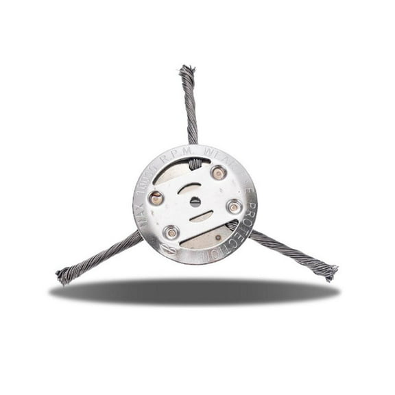 Steel Wire Grass Trimmer Head, Steel Wire Wheel Grass Trimmer, Steel Wire Trimmer Head for Weed Eater, 6 Inch Universal Steels Wires Trimmers Head, for Weed Eater, Grass Removal Tools