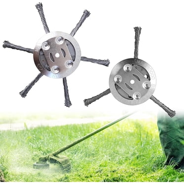 String Trimmer Replacement Head Steel Wire Grass Trimmer Head 6 Inch - Universal For Weed Eater, Lawn Mowers Tool-Free Universal Weed Eater Head