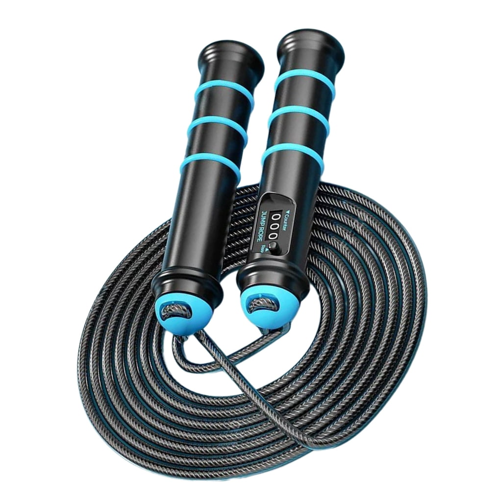 Steel Wire Jump Rope, Countable Skipping Rope for Fitness Training, Adjustable