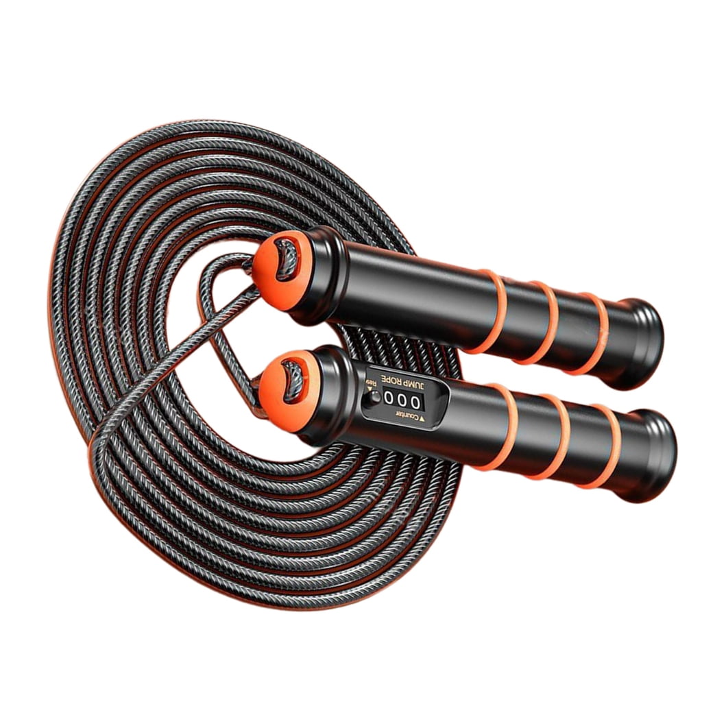Steel Wire Jump Rope, Countable Skipping Rope for Fitness Training, Adjustable