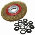 thumbnail image 1 of Steel Wire Wheel Brush for Bench Grinder, 150mm, Compatible with Various Brands, 1 of 4