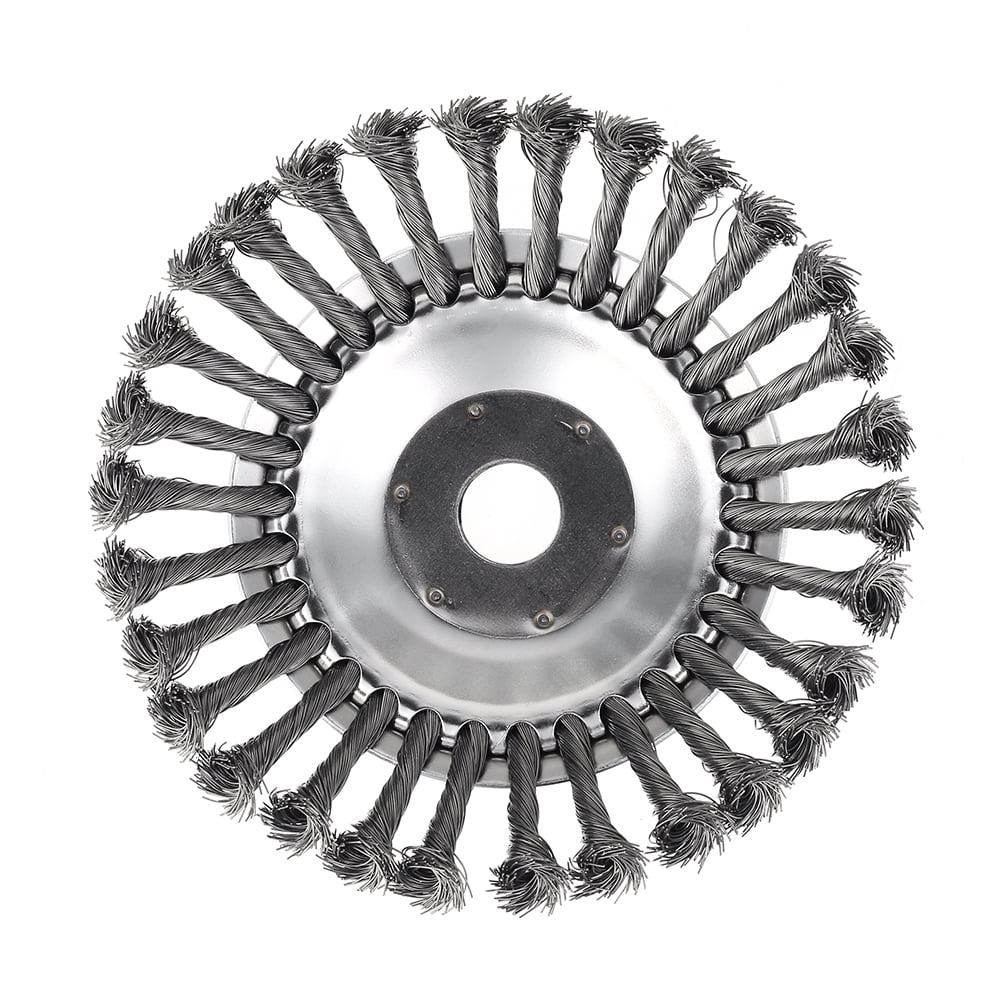 Steel Wire Wheel Lawn Mower Brush Disc Grass Trimmer Head Brushcutter