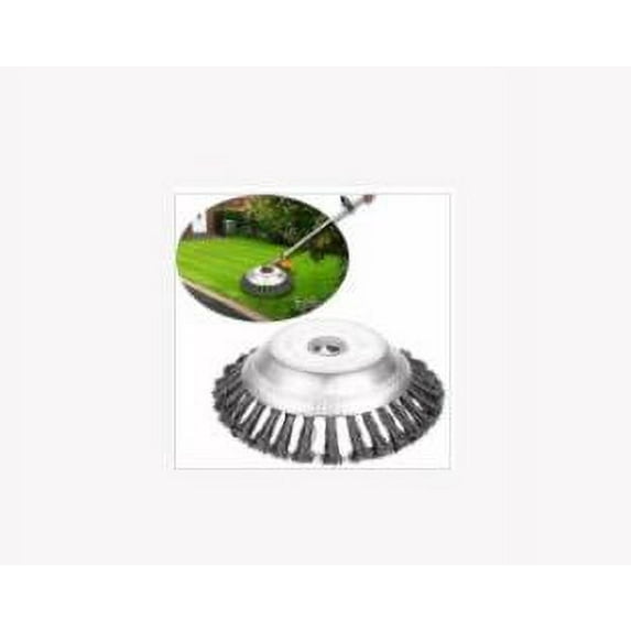 Steel Wire Wheel Lawn Mower Grass Trimmer Head Weed Brush Garden Tool Grass Trimmer Brush Steel Wire