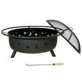 thumbnail image 1 of Steel Wood Burning Fire Pit with Spark Screen, 1 of 1