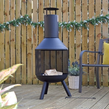 Steel Wood Burning Outdoor Chiminea