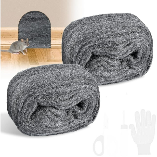 Steel Wool Fill Fabric DIY Kit, Steel Wool for Mice Control for Holes