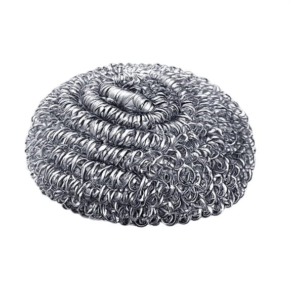 Steel Wool,Heavy‑Duty Reusable Stainless‑Steel Scourer,Durable Metal‑Scrub Scouring‑Ball,Tough‑Grime‑Fighting Stainless Steel Dishwashing Scouring Pads,Metal Cleaning Scrubbing Tool for Kitchen