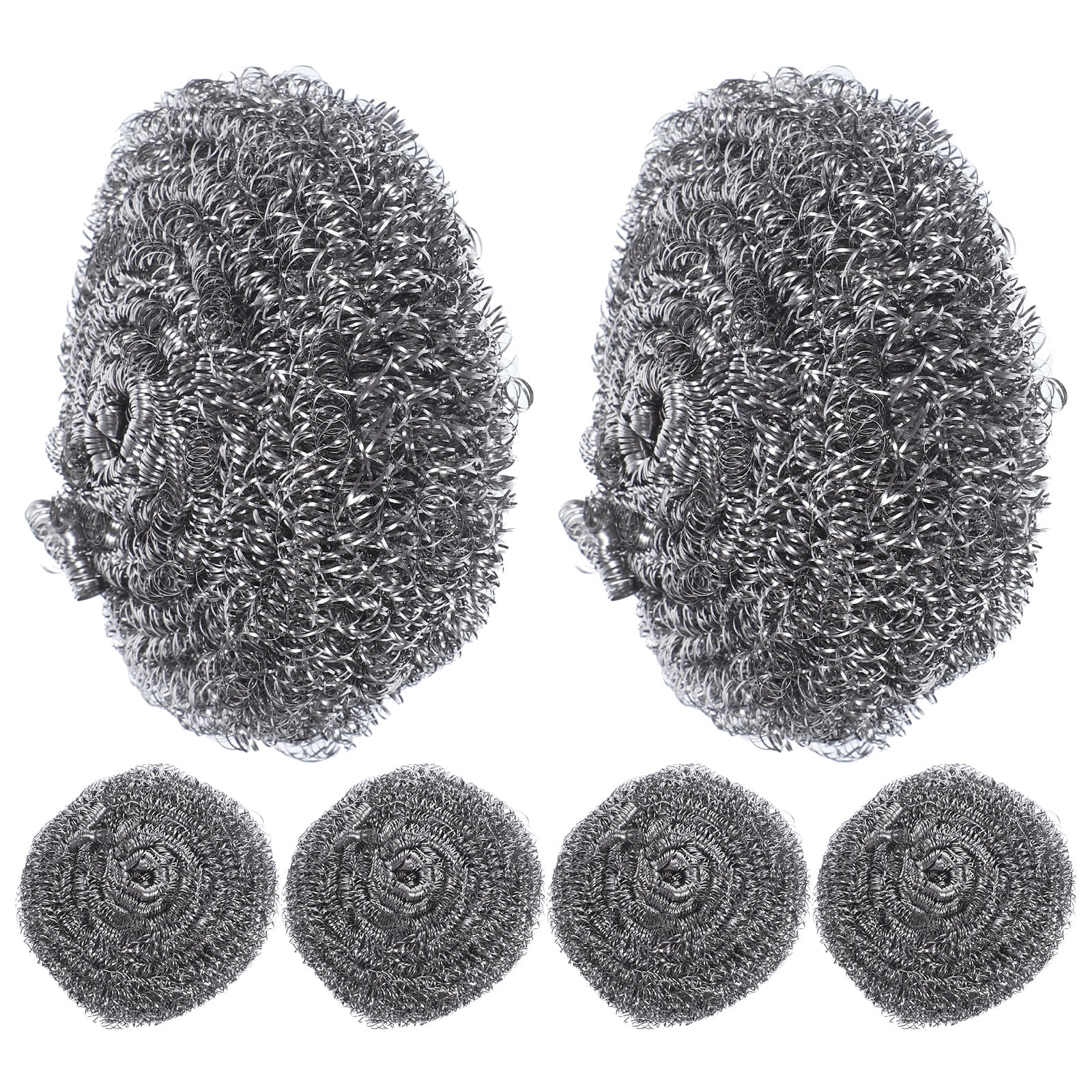 Steel Wool Pads Metal Scrubber Sink Cleaning Brush Scourer Pans