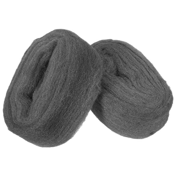 Steel Wool Roll 2 Pcs Coarse Wire Mesh for Buffing, Cleaning, Polishing Metal, Wood, Window Frames and