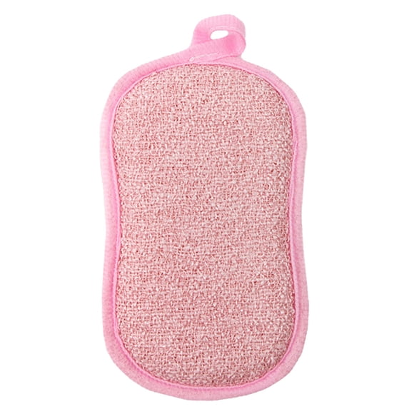 Steel Wool Scrubber Sponges, Heavy Duty Stainless Steel Scouring Pads Reusable Non Scratch Metal Sponges Hand-Friendly Kitchen Cleaning Tool for Pots and Pans Tough Grease & Grime, Pink