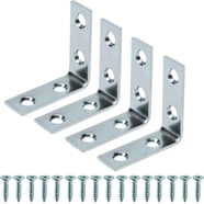 NavePoint T-Shaped Cable Tray Wall Bracket - Zinc Plated Steel, 100mm, 4 Pack For Wire Mesh Trays