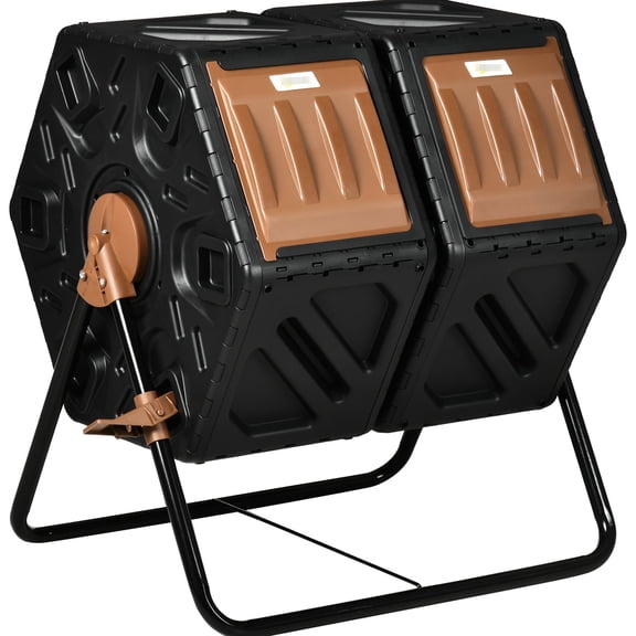 Steel construction & dual chamber / Durable outdoor composter