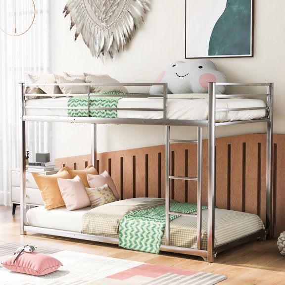 Steel-made, low bunk safety design - Bunk bed for worry-free use