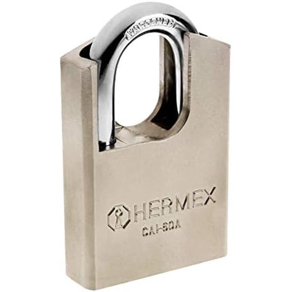 Steel padlock, maximum security, 60mm, key anti-picklock$$Tools & Hardware Other