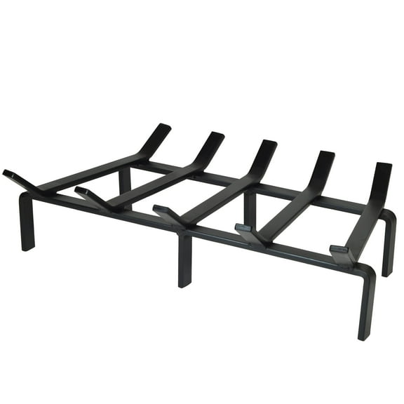 SteelFreak Heavy Duty Rectangular Fireplace Grate (24 Inch)