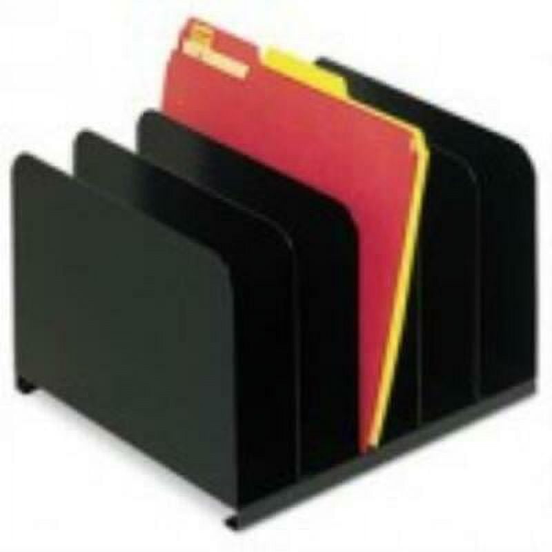 SteelMaster Desktop Vertical Organizer, Five Sections, Steel, 12 x 11 x