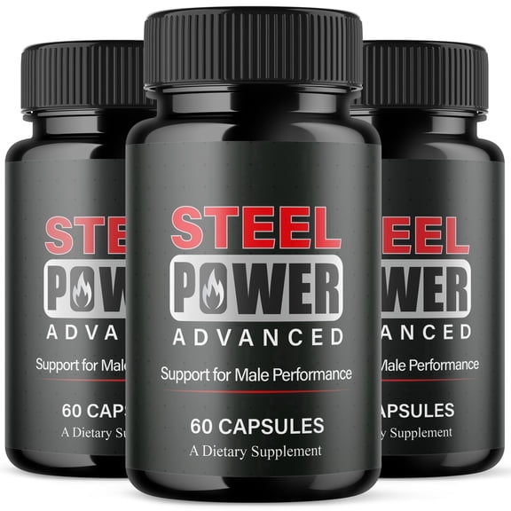 SteelPower Advanced Formula Pills All Natural Vitamin Supplement 180 Capsules