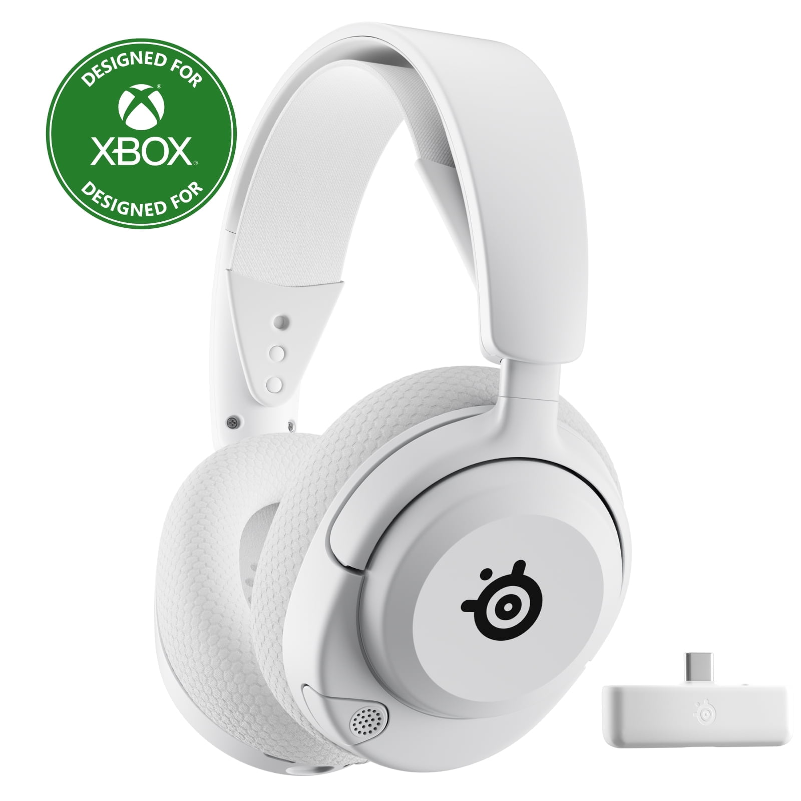 SteelSeries Arctis Nova 5X Wireless Multi-System Gaming Headset for Xbox Series X and S, Xbox One - USB Type-C Connector Circumaural - White