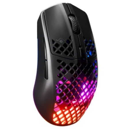SteelSeries Aerox 3 Super Light Honeycomb Wireless RGB Optical Gaming Mouse - Onyx