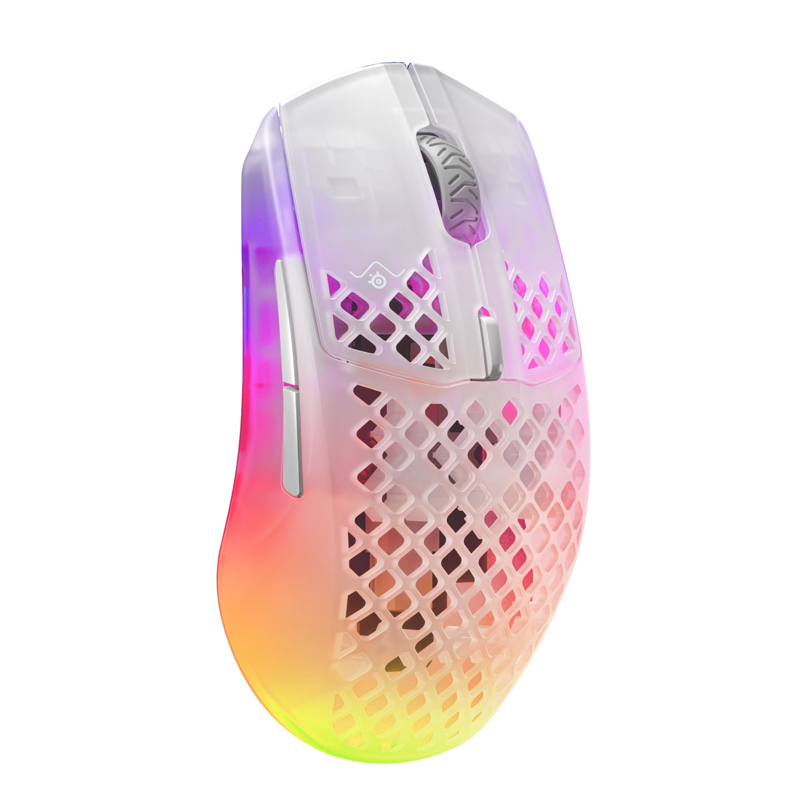 PC周辺機器 steelseries AEROX3 WIRELESS ghostedition SteelSeries Aerox 3 Wireless - Holey RGB Gaming Mouse with