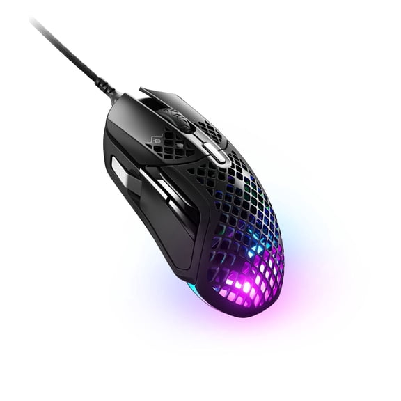 SteelSeries Aerox 5 Ultra Lightweight Honeycomb Water Resistant Wired RGB Optical Gaming Mouse With 9 Programmable Buttons