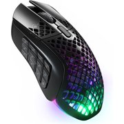 SteelSeries Aerox 9 Wireless – Ultra-Lightweight Wireless Gaming Mouse – 18000 CPI – TrueMove Air Optical Sensor - Water Resistant– 180 Hour Battery – 18 Programmable Buttons - Onyx
