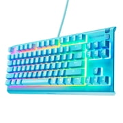 SteelSeries Apex 3 TKL Aqua RGB Gaming Keyboard — Tenkeyless Compact Form Factor — 8-Zone RGB Illumination — Water and D