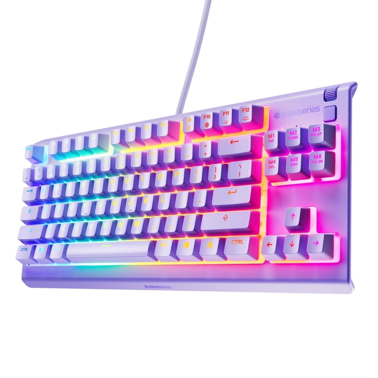 apex 3TKL SteelSeries 他2つ SteelSeries Apex 3 TKL Lavender RGB Gaming Keyboard — Tenkeyless
