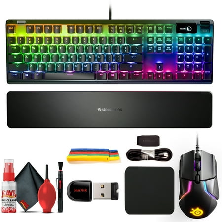 SteelSeries Apex 7 Mechanical Gaming Keyboard Brown Switch + Rival 600 Mouse