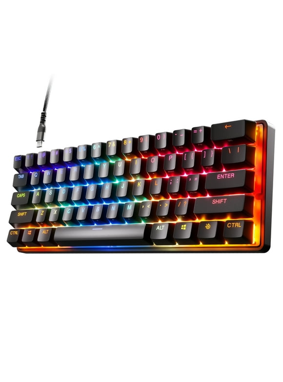 SteelSeries Apex Pro Mini HyperMagnetic Gaming Keyboard – World’s Fastest Keyboard – Compact 60% Form Factor