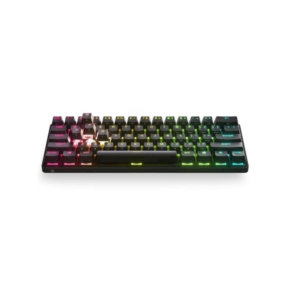 SteelSeries Apex Pro Mini WL Mechanical Gaming Keyboard - Adjustable Actuation - Compact 60% Form Factor - RGB - PBT Keycaps - BT5.0 /2.4GHz - USB-C