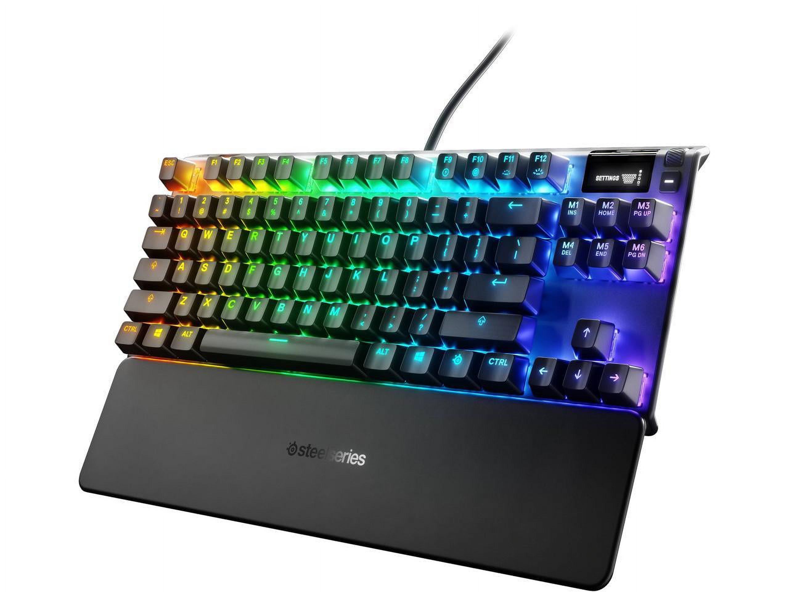 SteelSeries Apex Pro TKL Mechanical Gaming Keyboard – World’s Fastest Mechanical Switches – OLED Smart Display – Compact Form Factor – RGB Backlit - image 1 of 9