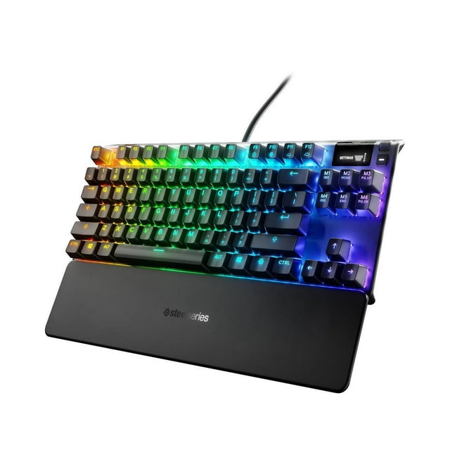 SteelSeries Apex Pro TKL Mechanical Gaming Keyboard – World’s Fastest Mechanical Switches – OLED Smart Display – Compact Form Factor – RGB Backlit