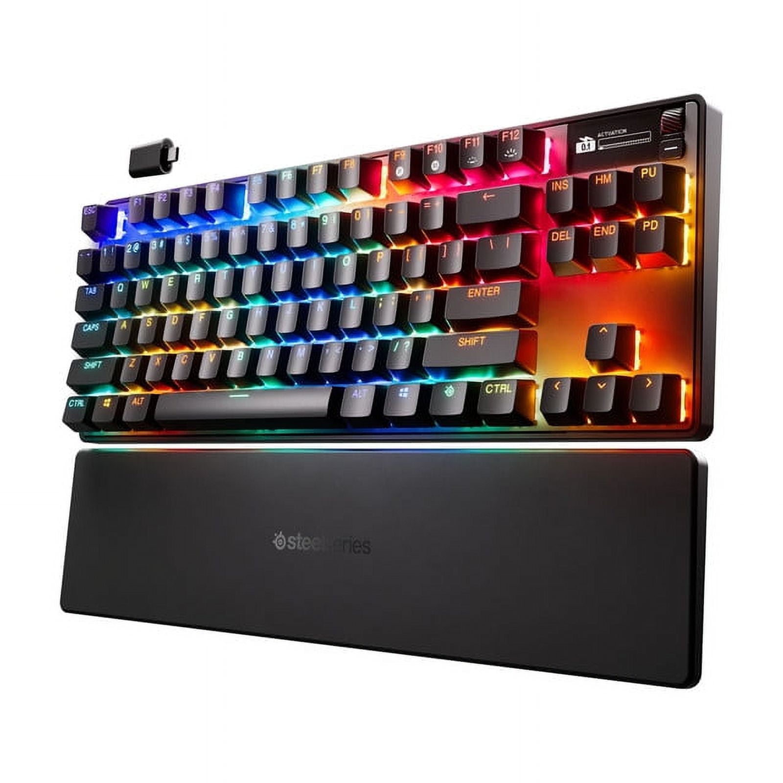 SteelSeries Apex Pro TKL Wireless Gen 3 OmniPoint 3.0 HyperMagnetic Switches Adjustable Actuation Rapid Trigger Game-Ready Presets