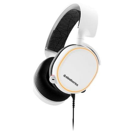 SteelSeries - Arctis 5 Wired DTS Headphone:X v2.0 Gaming Headset for PC, PS5, and PS4 - White