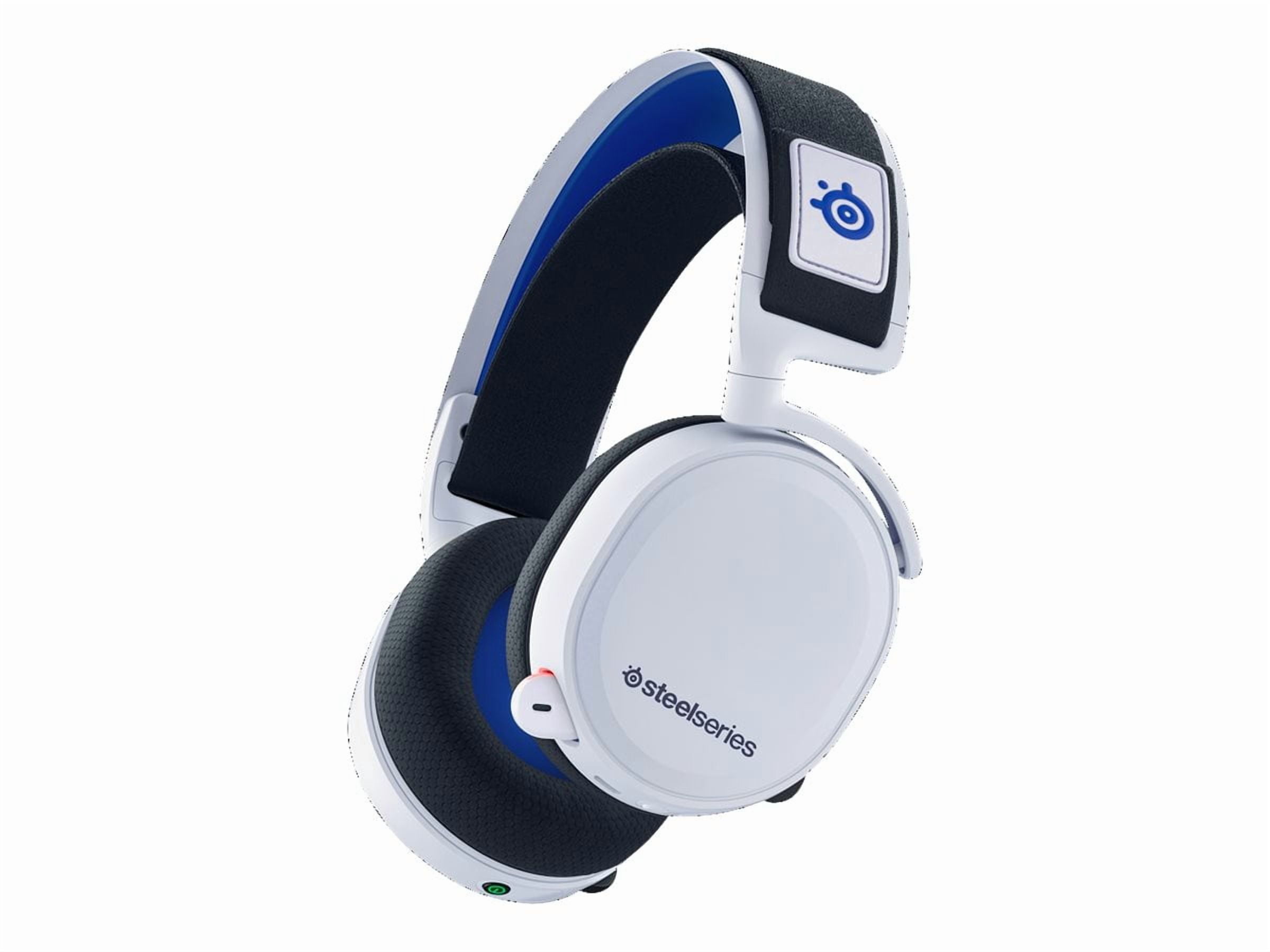 SteelSeries Arctis 7P - Headset - full size - 2.4 GHz - wireless - USB-C - white - for Sony PlayStation 4, Sony PlayStation 4 Pro, Sony PlayStation 4 Slim, Sony PlayStation 5
