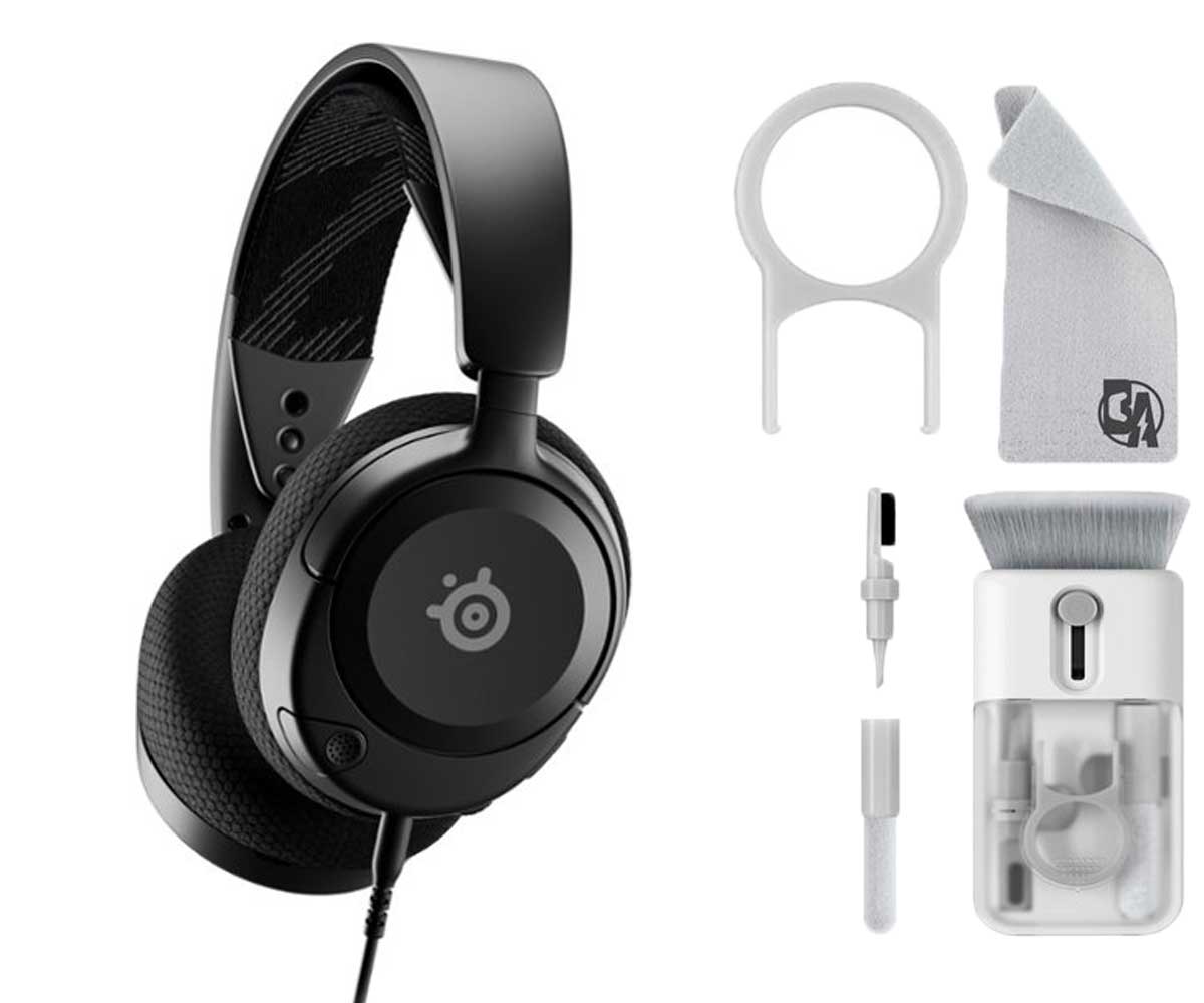 SteelSeries Arctis Nova 1 Wired Gaming Headset for PC Black With