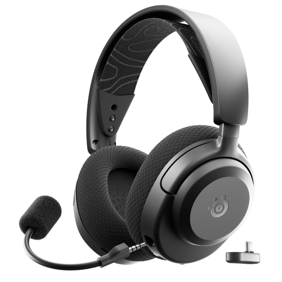 SteelSeries Arctis Nova 3P Wireless Multi-Platform Gaming Headset — Mobile App Control — 40 HR Battery — 2.4GHz/Bluetooth — PS5, PS4, PC, Switch, Mobile — Black