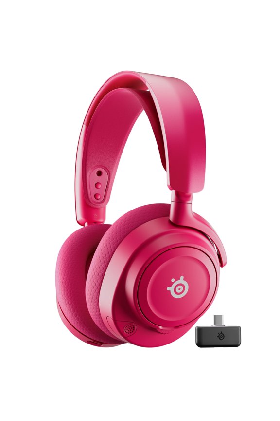 Arctis Nova 7 Wireless Gen 2 Multi-Platform Gaming Headset Real-Time App Control 50+ HR Mixable 2.4GHz/Bluetooth PC, PS5, PS4, Switch 1/2, Mobile Magenta