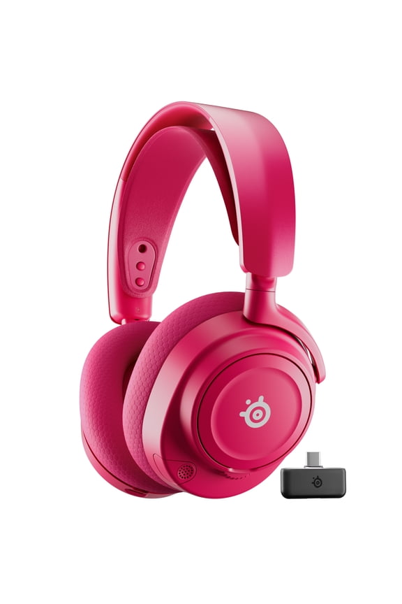 Arctis Nova 7 Wireless Gen 2 Multi-Platform Gaming Headset Real-Time App Control 50+ HR Mixable 2.4GHz/Bluetooth PC, PS5, PS4, Switch 1/2, Mobile Magenta