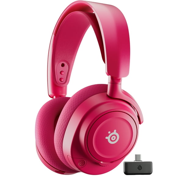 SteelSeries Arctis Nova 7P Wireless Gen 2 Multi-Platform Gaming Headset — Real-Time App Control — 50+ HR — Mixable 2.4GHz/Bluetooth — PS5, PS4, PC, Switch 1/2, Mobile — Magenta