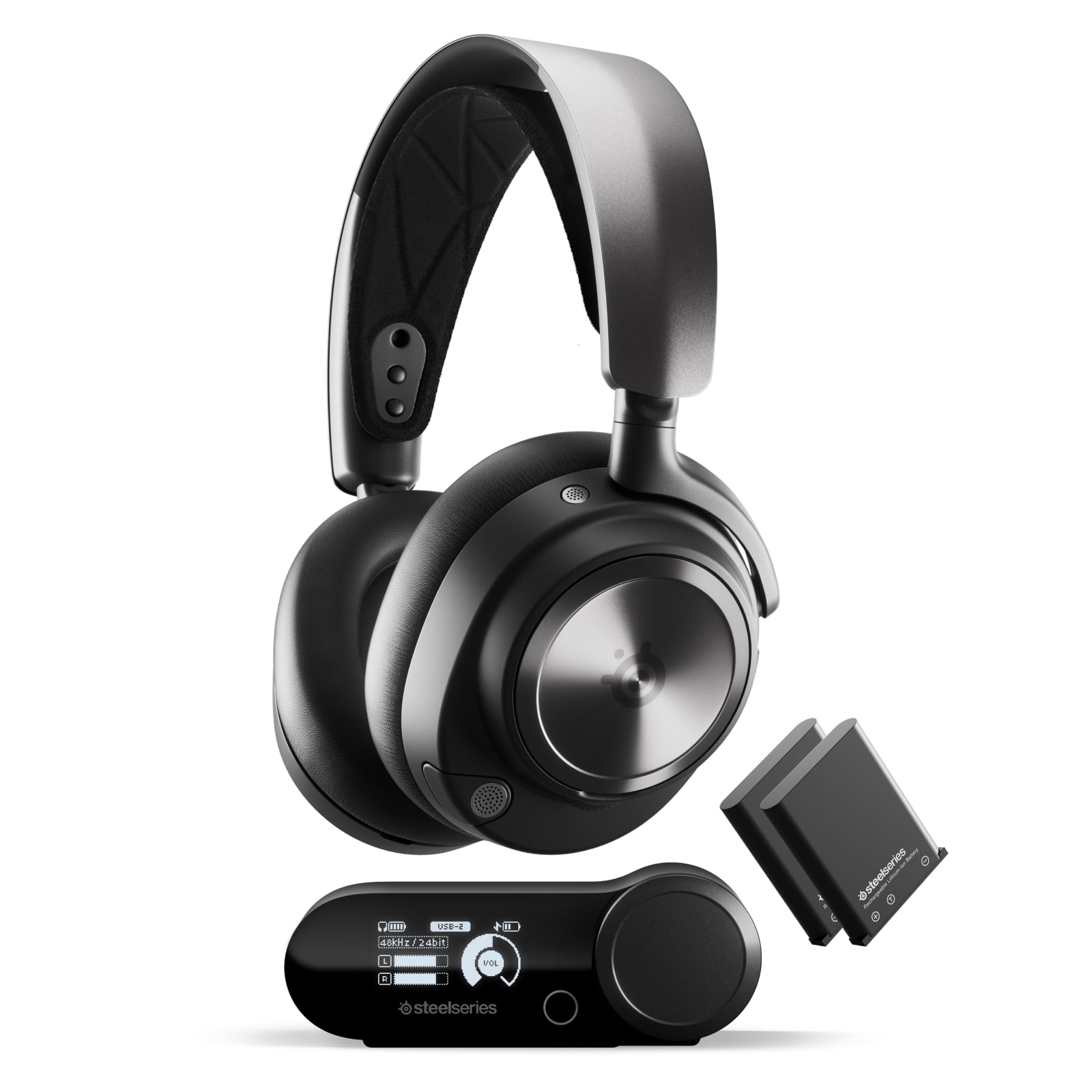 SteelSeries Arctis Nova Pro Wireless Multi-System Gaming Headset for PS5 and PS4, Black