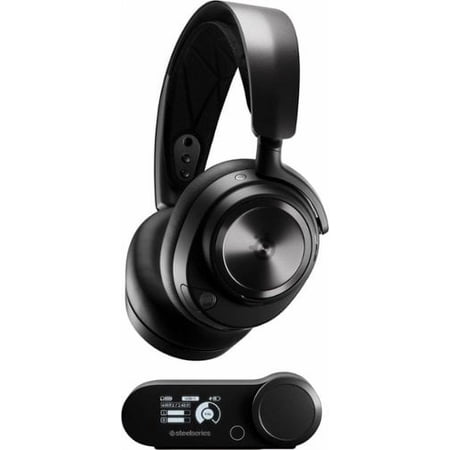 SteelSeries - Arctis Nova Pro Wireless Over-the-Ear Multi Gaming Headset with 2.4Ghz/Bluetooth for PS5, PS4, PC, and Switch - Black